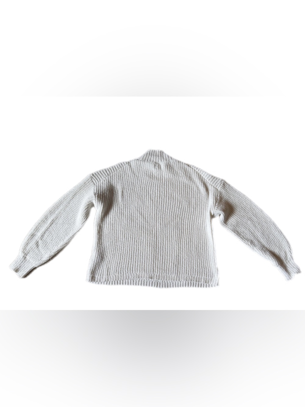 J Crew Women's Cream Cable Knit Sweater Medium - Picture 8 of 12